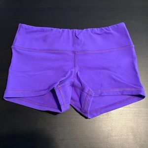 Fleo Solid Purple Shorts
